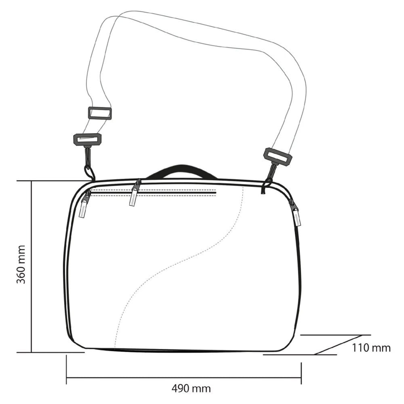 Rossignol Dual Boot Bag Briefcase Style Ski Boot Bag with Shoulder Strap-2